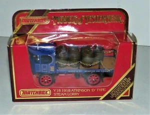 Matchbox Models Of Yesteryear Y-18 1918 Atkinson D Type Steam Lorry Ltd Ed New - Picture 1 of 4