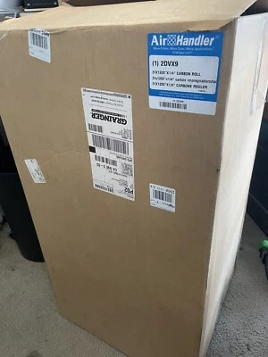 Air Handler Carbon Filter Media Roll 2DVX9, 31" x 100' x 1/4", MERV 4 Odor Black - Image 1 of 2