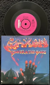 Saxon – Power & The Glory 7'' Vinyl 1983 CLEANED/PLAY TESTED EX/EX VIDEO CLIP - Picture 1 of 7
