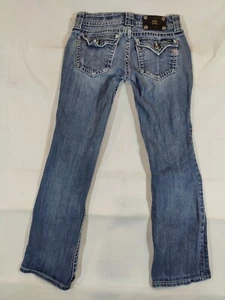 Miss Me Jeans Damen 27 Boot Cut Pattentasche Distressed Western Denim Blau - Bild 1 von 11