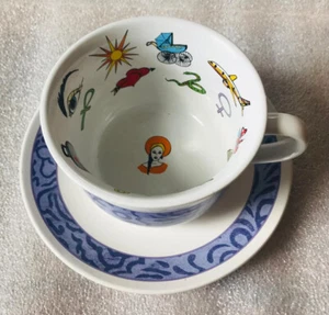 FORTUNE TELLING TEA LEAF READING cup and sauccer - Picture 1 of 5