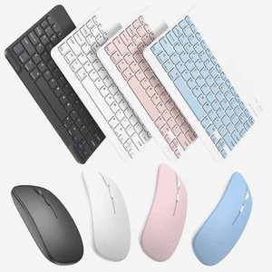  Wireless Bluetooth Keyboard+Mouse Rechargeable Quiet For Laptop PC Mac Windows - Picture 1 of 45