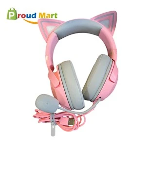 Razer Kraken Kitty V2 USB Headset with RGB Kitty Ears Quartz Edition - Image 1 of 4
