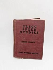 Gregg Speed Studies 3rd Edition 1946 Hardcover Vintage Book graphics Art Crafts - Picture 1 of 4