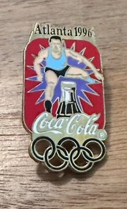 Atlanta 1996 Coca-Cola Flasche und Hürden Olympia Pin - Bild 1 von 1