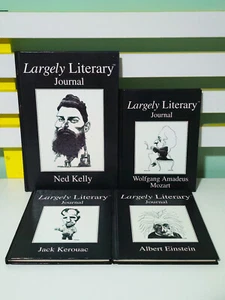 Lot of 4x Largely Literary Journal HC Books w/ Ruled Pages: Mozart, Einstein! - Bild 1 von 6