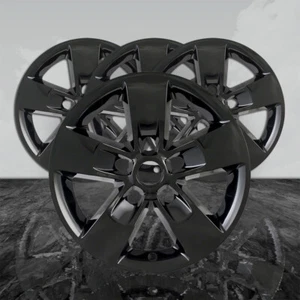 17" 5 Spoke Gloss Black Snap-On Wheel Skins fits 2013-2018 Ram 1500 [4pc] - Picture 1 of 9