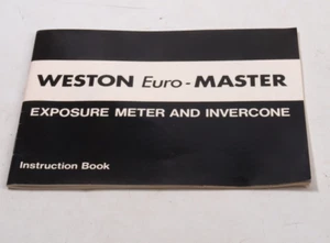 Weston Euro-Master Belichtungsmesser Bedienungsanleitung - Bild 1 von 3