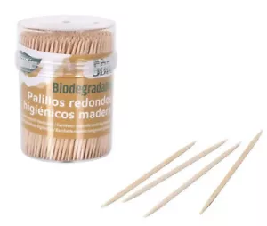 500x ALGON Bamboo Wooden Toothpicks Cocktail Sticks Dental Floss Tooth Picks - Picture 1 of 5