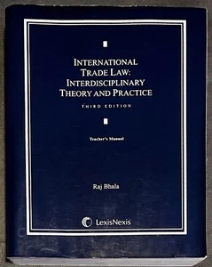 International Trade Law Interdisciplinary Theory and Practice VG Book LexisNexis - Imagen 1 de 24