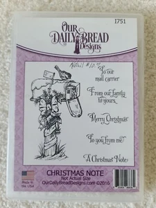 Our Daily Bread Designs ~ Christmas Note ~ Stamp Set #1751 - Picture 1 of 7