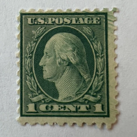 ERROR U.S. 1C MINT MNH OG STAMP WASHINGTON, MANY DIAGONAL GREEN PRINTING LINES Cover