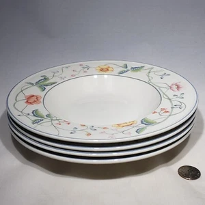 4er Set Villeroy & Boch Albertina Floral Lg 9,5" Suppenschalen mit Rand 1748 Retired - Bild 1 von 5