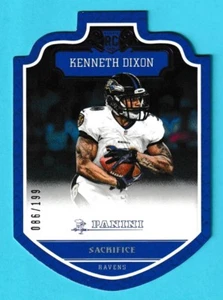 2016 Panini Sacrifice Purple Die-Cut Kenneth Dixon Ravens #248 86/199 - Picture 1 of 2