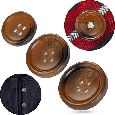 DIY Knopf 4 Loch Bekleidung Basteln Wäscheknöpfe Kunstharz Bastelknopf Polyester - Bild 1 von 4