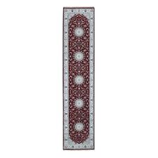 2'8"x12'2" Red Wool Nain Design 250 KPSI Hand Knotted Runner Rug R87724