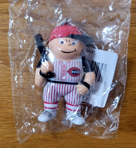 Cincinnati Reds Vintage Keychain Rubber MLB Lil' Sports Brat Key Ring -BRAND NEW Cover