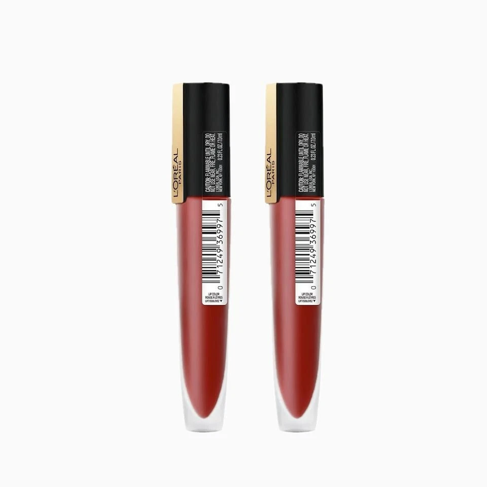 L’Oréal Paris Maquillaje Rouge Firma Mate Mancha de Labios, I Am Worth It - PACK de 2 Foto 1 de 3