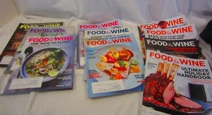 FOOD & WINE 2016 Cooking Magazines Set of 10 - Imagen 1 de 6
