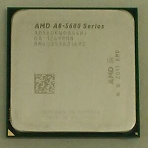 Lot of 2 AMD AD560KWOA44HJ A-Series A8-5600K Socket FM2 3.6GHz Desktop CPU
