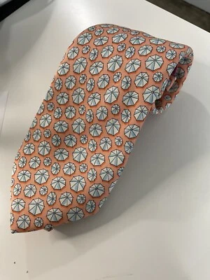 Sombrilla para playa 100 % seda Vineyard Vines Martha’s Vineyard naranja Foto 1 de 3