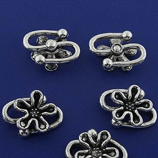 20pcs 18*12mm Tibetan Silver Flower Connector Charms H2988 - Image 1 of 1
