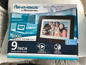 New Panimage PanDigital 9" inch LCD Screen Digital Photo Frame Picture Black Mat