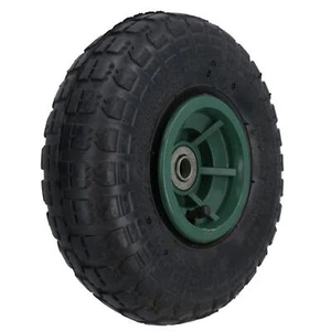 Ruota pneumatica 10 pollici per carrelli camion a sacco carriole foro 16 mm - Foto 1 di 35