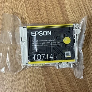 Genuine Epson Ink - T0714 YELLOW / DX4000 DX4050 DX5000 DX6000 New & Sealed - Picture 1 of 4