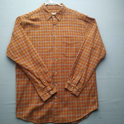 Territory Ahead 男式橙色法兰绒长袖特大号高 — 第 1/4 张图片