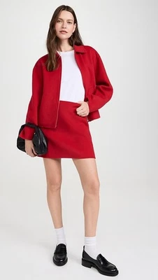 NUEVO CON ETIQUETAS $198 Madewell Chaqueta Bomber de Lana Manga Redondeada Doble Cara S Foto 1 de 4