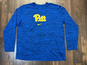 Pitt Panthers The Nike Tee Long Sleeve T-Shirt Mens XXL Pittsburgh Center Swoosh - Picture 1 of 6