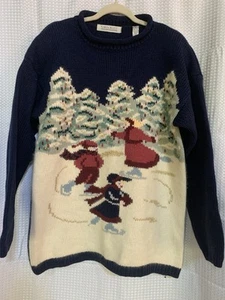 Suéter Karen Scott Vintage Mujer M Navidad - Imagen 1 de 7