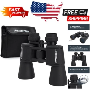 Multi-Coated 50mm Binoculars for Stargazing and Scenic Views - 7x Magnification - Picture 1 of 10