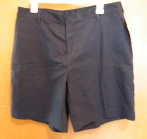 Pantalones cortos Dickies para mujer frente plano talla 16 ropa de trabajo/uniforme ~ azul oscuro - Imagen 1 de 4