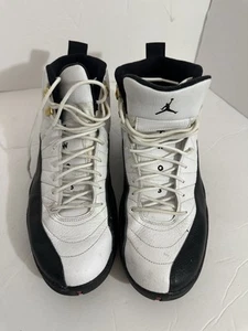 Jordan 12 Taxi 2013 Größe 12 gebraucht 130690-125 schwarz weiß, #23 - Bild 1 von 15