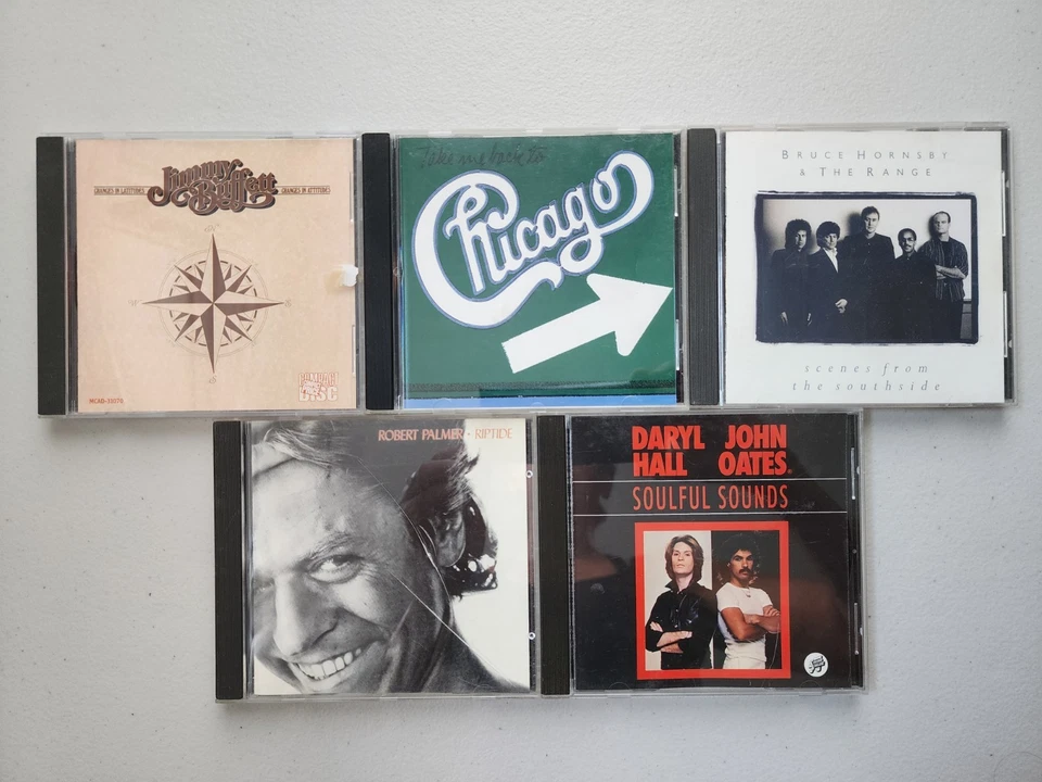 CHICAGO - JIMMY BUFFET - PALMER - HALL & OATES - HORNSBY & THE RANGE LOT 5 CDs Foto 1 de 2
