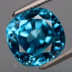6.27Ct.Ravishing Color! Ultra Lustrous Natural BIG Blue Cambodian Zircon - Picture 1 of 4
