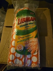 Libman Wonder Mop Ricarica, Lavabile in Lavatrice, Gripstri in Microfibra. NUOVO - Foto 1 di 4