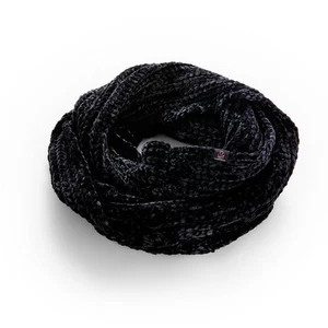 Cuddl Duds Chenille Infinity Scarf Black One Size New - Picture 1 of 1