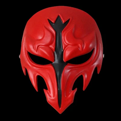 Final Fantasy XIV Ancient Emet-Selch Red Full/Half Face Mask Halloween Cos Props - Image 1 of 4