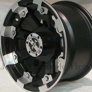 1) 12x8 4/156 4+4 DOT Vision Style 393 LOCKOUT ATV UTV some Polaris RIM WHEEL - Picture 1 of 9