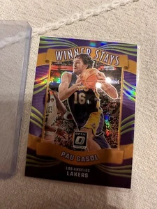 2023-24 Panini Donruss Optic - Winner Stays #7 Pau Gasol   /149  (green&gold) - Picture 1 of 7