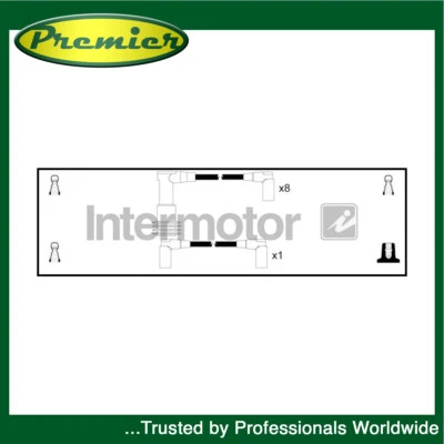 Conductores de encendido HT Premier se adaptan a Porsche 928 1982-1991 4.5 4.7 5.0 + otros modelos Foto 1 de 2