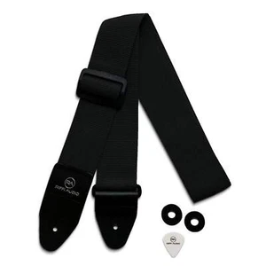 Riffi Audio Lite 1.0 Guitar/Bass Strap Black - Picture 1 of 5