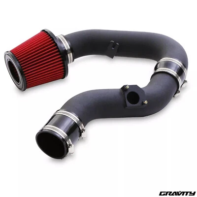 BLACK COLD INTAKE AIR FILTER INDUCTION KIT FOR SUBARU IMPREZA GDA NEWAGE WRX STI - Image 1 of 4