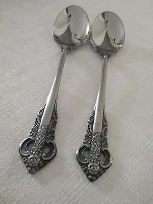 Stanley Roberts SIR MARK Stainless Flatware Japan 2 Soup Spoons  - Image 1 of 4