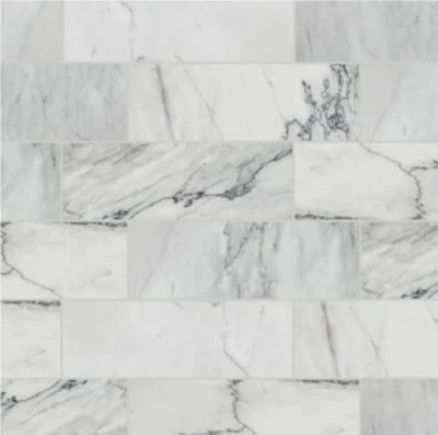28 AMERICAN OLEAN  GS-36 Refined White 4 X 12 Marble Tiles Pick Up Only - Image 1 of 4
