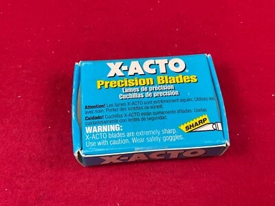 X-ACTO 610 X610 GENERAL PURPOSE CURVED #10 KNIFE BLADES 100 REPLACEMENT vintage - Image 1 of 3