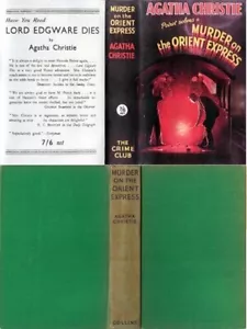 Agatha Christie MURDER ON THE ORIENT EXPRESS 11th w/fdj 1938 Poirot mystery - Picture 1 of 1